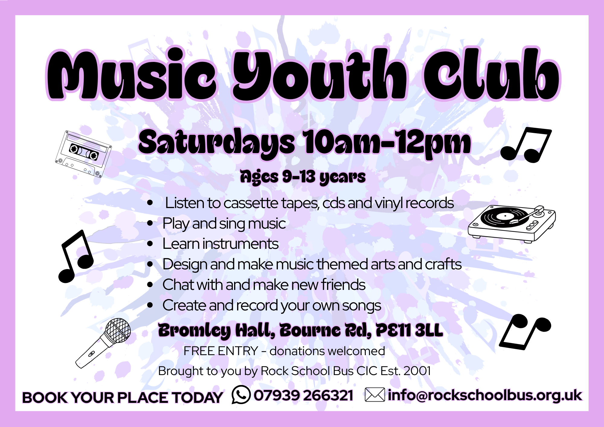 Music Youth Club flyer
